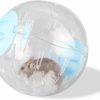 Small Animal Andiker | Andiker Hamster Ball, 5.52In Transparent Hamster Running Ball With Breathable Holes Easy To Install Hamster Exercise Ball For Small Animals To Keep Fit Or Do More Sports Hamster Wheels