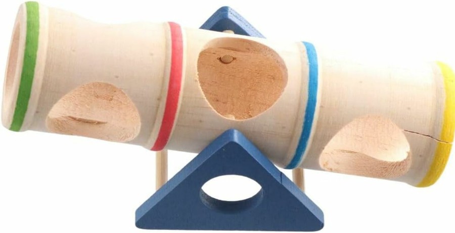 Small Animal Leadigol | Leadigol Wood Tunnel Tube For Hamster Rats,Hamster Wooden Tunnel Toy,Small Animals Cage Exercise Tube Chew Toy,For Squirrel Mice Guinea Pig