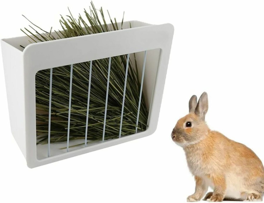 Small Animal Hamiledyi | Hamiledyi Rabbit Hay Feeder Hanging Timothy Hay Dispenser Bunny Grass Holder Less Wasted For Chinchilla Guinea Pigs And Other Small Animals