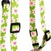 Small Animal Yellow Dog Design | Yellow Dog Design Green Daisy Roman Style H Dog Harness, Large