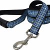 Small Animal Yellow Dog Design | Yellow Dog Design Preppy Boy Plaid Ez-Grip Dog Leash With Comfort Handle, Large-1\" Wide And 5' (60\") Long