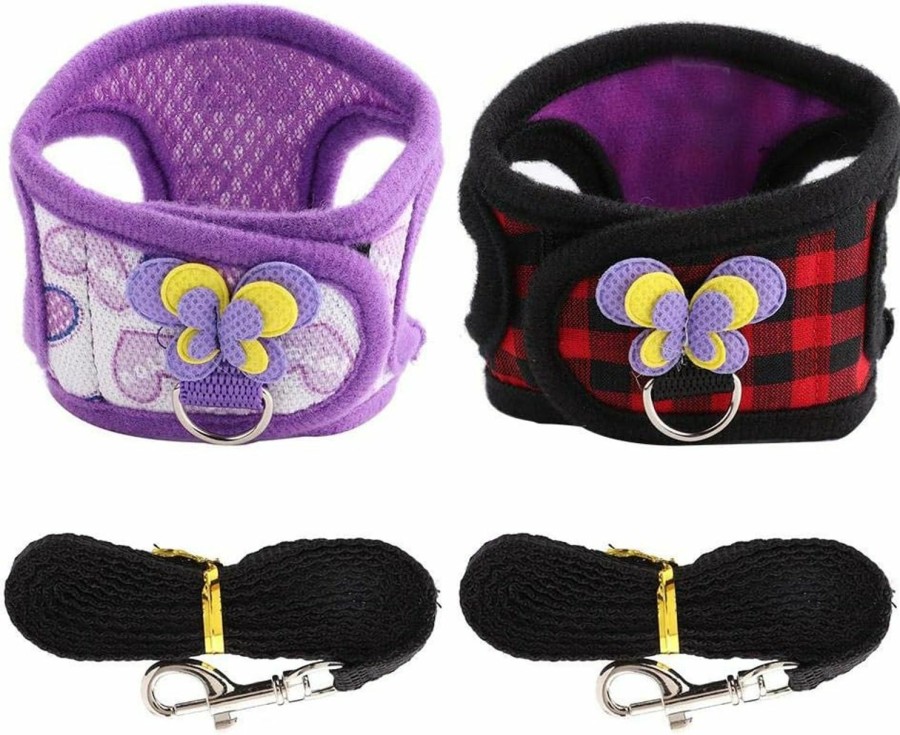 Small Animal YOUTHINK | Pet Harness Vest Set, Soft Mesh Small Harness And Leash For Guinea Pigs, Hamster, Ferret, Rabbit, Chinchilla And Similar Small Animals