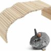 Small Animal Tnfeeon | Tnfeeon Pet Hideout Bridge,Wooden Rodents Chewing Climbing Tunnel Small Animal Bendy Bridge Ramp Hut Hideout For Guinea Pigs Ferrets Hedgehogs Chinchillas And Other Rodents