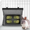 Small Animal tangtty | 2Pcs Rabbit Hay Feeder Guinea Pig Hay Feeder With Heavy Duty Metal Frame Hay Rack Pet Grass Feeder Small Animal Basket With Hook Metal Feeding Rack For Rabbits Guinea Pigs Chinchillas Timothy