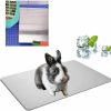 Small Animal ZSQ | Zsq Rabbit Cooling Pad, Hamster Cooling Pad Pet Cooling Mat For Rabbit Bunny Hamster Puppy Kitten Guinea Pig & Other Small Pets Stay Cool Summer - Bite Resistance Pet Cool Plate Ice Bed