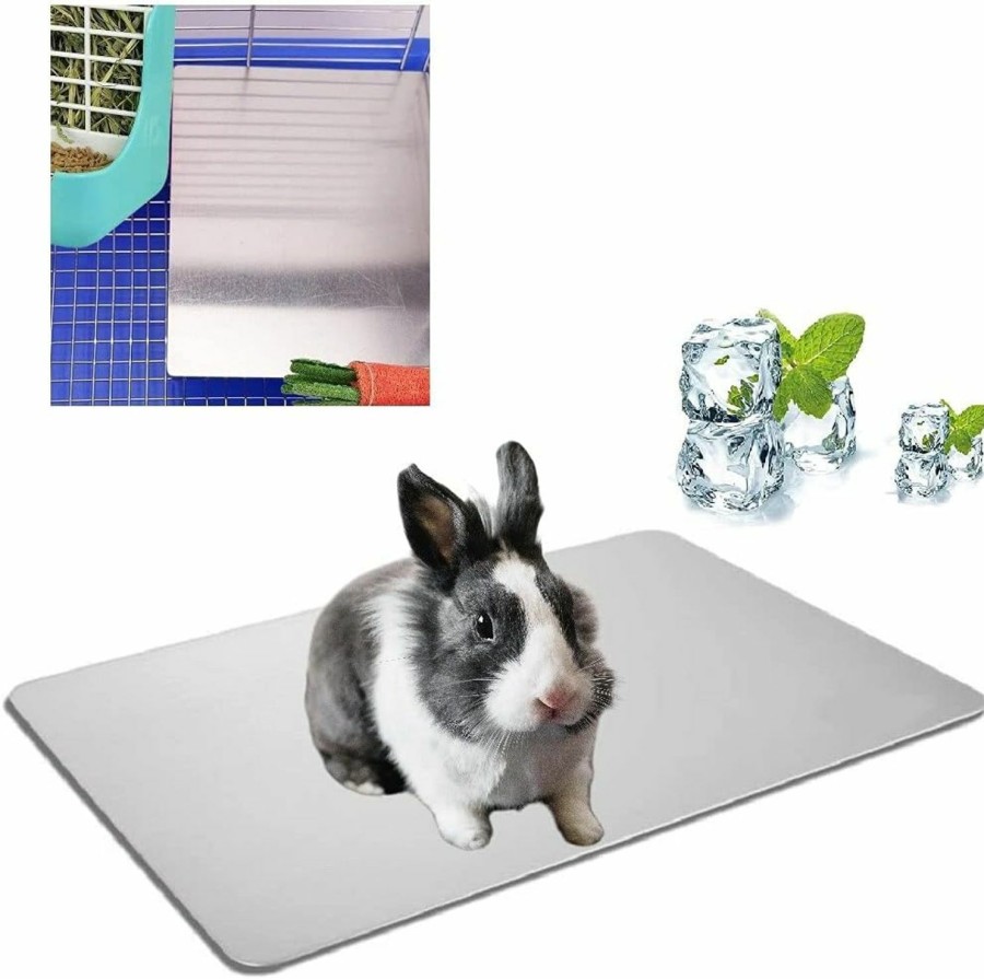 Small Animal ZSQ | Zsq Rabbit Cooling Pad, Hamster Cooling Pad Pet Cooling Mat For Rabbit Bunny Hamster Puppy Kitten Guinea Pig & Other Small Pets Stay Cool Summer - Bite Resistance Pet Cool Plate Ice Bed