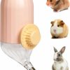 Small Animal PKNYBZH | Pknybzh Rabbit Water Bottle Small Animal Water Bottle No-Drip For Guinea Pig, Hamster, Ferret, Hedgehog (17Oz Pink)