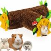 Small Animal ORZECHKO | Orzechko Guinea Pig Hideout - 3 Way Collapsible Small Animal Tunnel Tubes Toy For Rat Hamster Guinea Pig Hedgehog Chinchilla Lizard Baby Rabbit - Playing Sleeping Resting Guinea Pig Cage Accessories