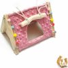 Small Animal Nuatpetin | Nuatpetin Guinea Pig Corner Hideout, Removable Cozy Hamster Hideaway Hammock Cage Hanging Decoration, Small Animal Fleece Forest Corner House Hideaway For Rabbits Hedgehog Bunny Ferret Squirrel