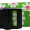 Small Animal Yellow Dog Design | Yellow Dog Design Green Daisy Dog Collar 3/8\" Wide And Fits Neck 4 To 9\"