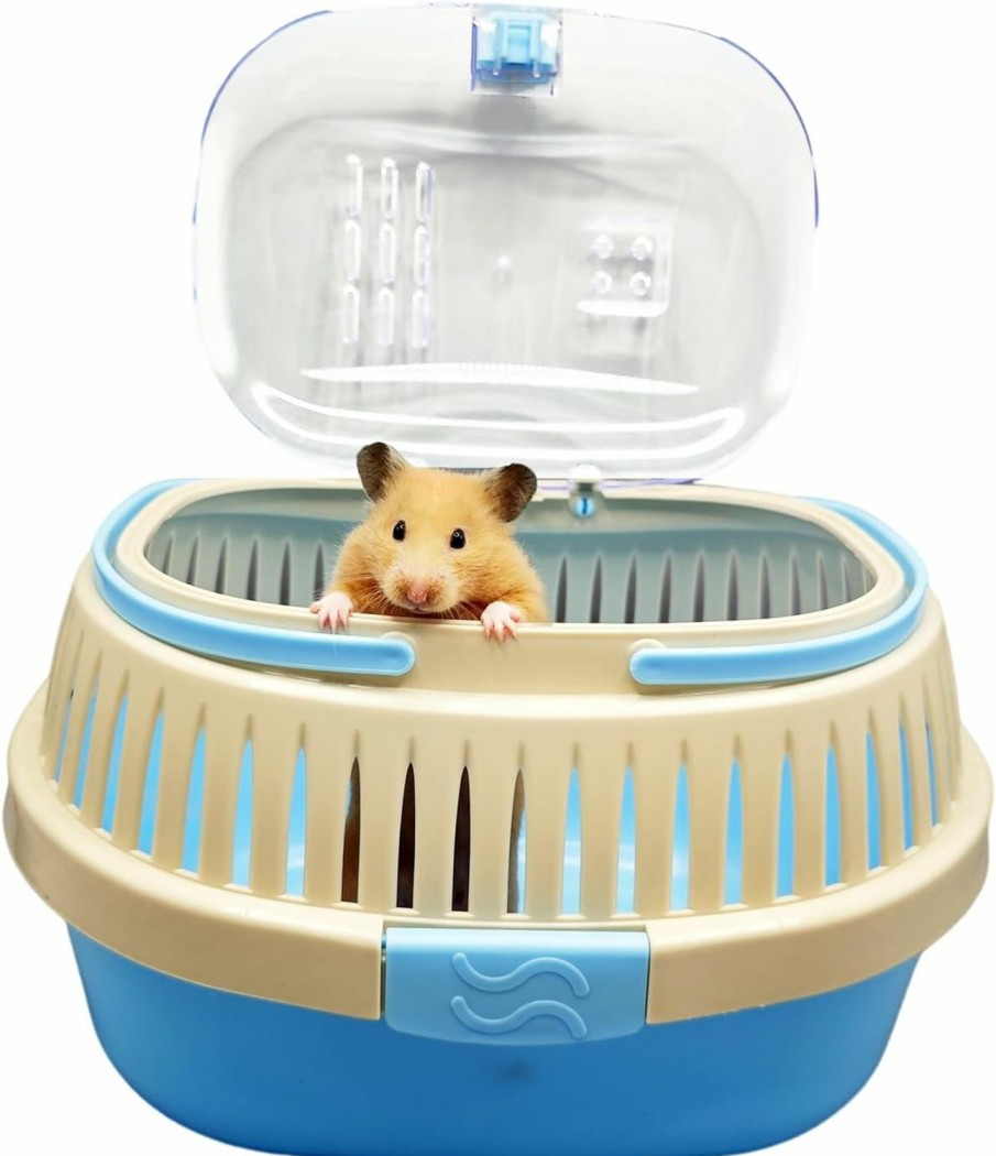 Small Animal CUTENNIOU | Cutenniou Hamster Carrier Guinea Pig Carrier 13 X 11 X 8 In Portable Hamster Travel Cage With Ventilation Holes Outdoor Small Animal Carrier For Rat Gerbils Rabbit Hedgehog Squirrel Mouse Sugar Glider