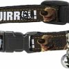 Small Animal Buckle-Down | Buckle-Down Breakaway Cat Collar - Dug 3-Poses/Squirrel! Brown/Yellow/White - 1/2\" Wide - Fits 6-9\" Neck - Small