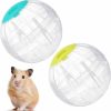 Small Animal Sumind | 2 Pieces Hamster Exercise Ball, 5.7 Inch Hamster Running Ball Transparent Plastic Hamster Ball Wheel For Dwarf Hamsters Small Pets To Reduce Boredom And Increase Activity