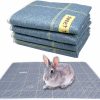 Small Animal RMNHPTK | Rmnhptk 4 Pcs Guinea Pig Cage Liners, Washable Pee Pads For Rabbit Guinea Pigs Small Animals Bedding Mats Pet Training Pads 19.7 X 27.5 Inches (Big Dot)