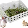 Small Animal kathson | Kathson Rabbit Hay Feeder Large Hay Manger Less Wasted Grass Holder Rack Food Dispenser Small Animal Plastic Bowl For Rabbits Bunny Guinea Pigs Rat Chinchilla