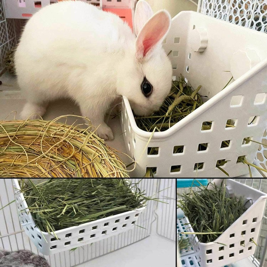 Small Animal kathson | Kathson Rabbit Hay Feeder Large Hay Manger Less Wasted Grass Holder Rack Food Dispenser Small Animal Plastic Bowl For Rabbits Bunny Guinea Pigs Rat Chinchilla