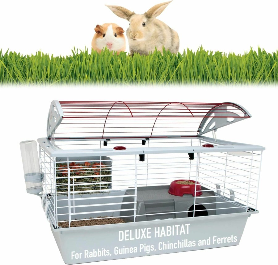 Small Animal Living World | Living World - Deluxe Hybrid Habitat, Large - Rabbit, Guinea Pig, Chinchillas, And Small Animal Cage