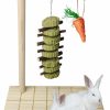 Small Animal Hamiledyi | Hamiledyi Bunny Wooden Scratch Board Feet Pad,Rabbit Chew Toys Teeth Grinding Paws Rotatable Pet Play Toy For Chinchillas Guinea Pigs Rabbits Parrots And Other Small Pets