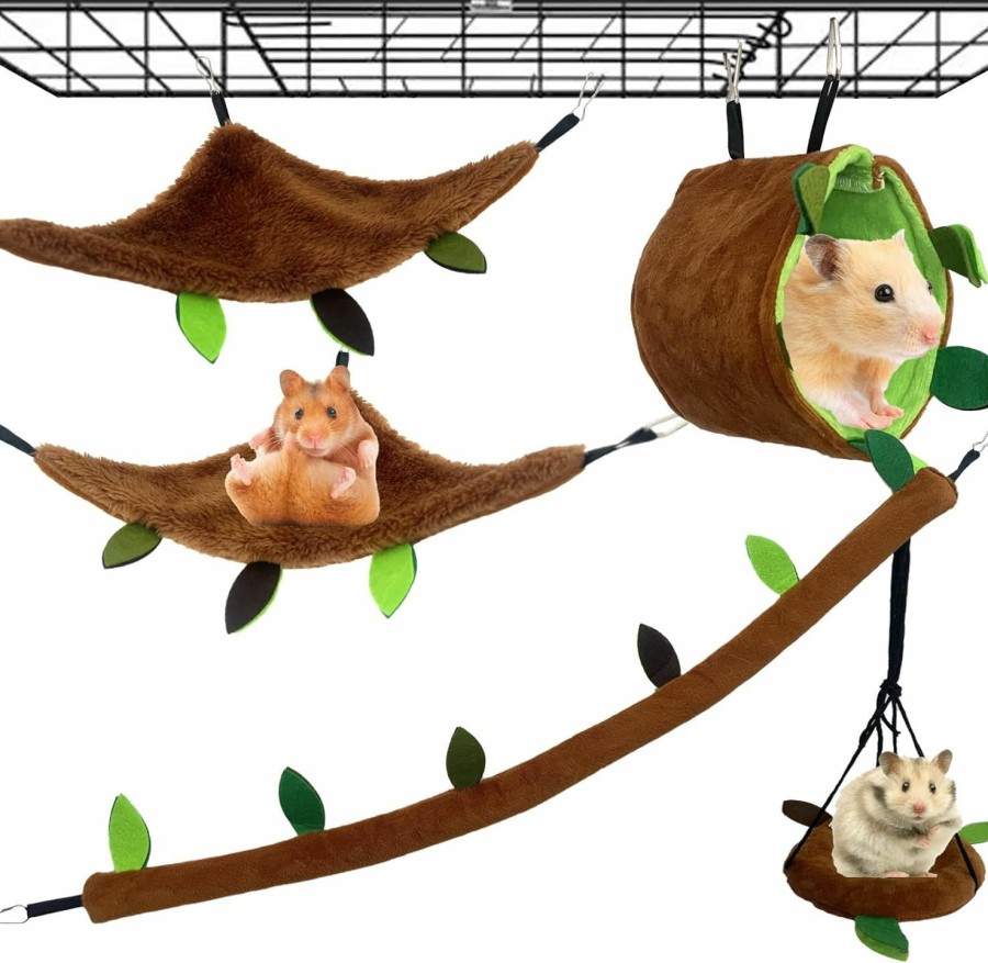 Small Animal kathson | Kathson Hamster Hammock Set - Cotton Material, 11\" X 7\" X 7\" - Ideal For Small Breeds