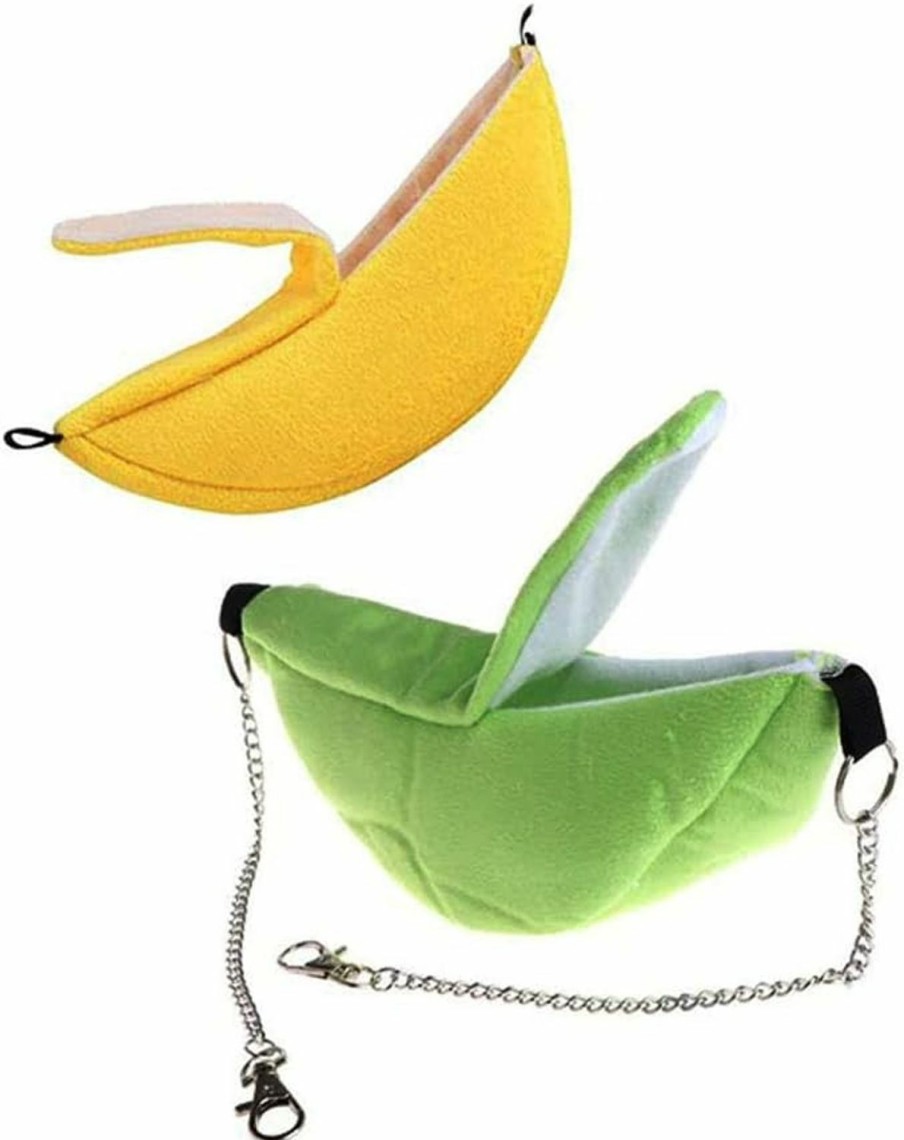 Small Animal Ximimark | Ximimark 2 Pcs Banana Hamster Bed House Hammock Warm Squirrel Hedgehog Guinea Pig Bed House