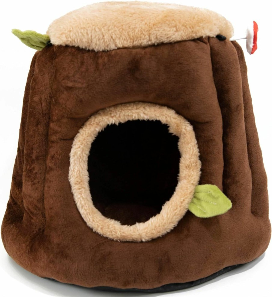 Small Animal Aichillatum | Aichillatum Guinea Pig Bed Stump Style Soft Washable Small Animal Hideout Hamster House Pet Hammock For Dwarf Bunnies,Chinchilla, Hedgehog,Parrot(S)