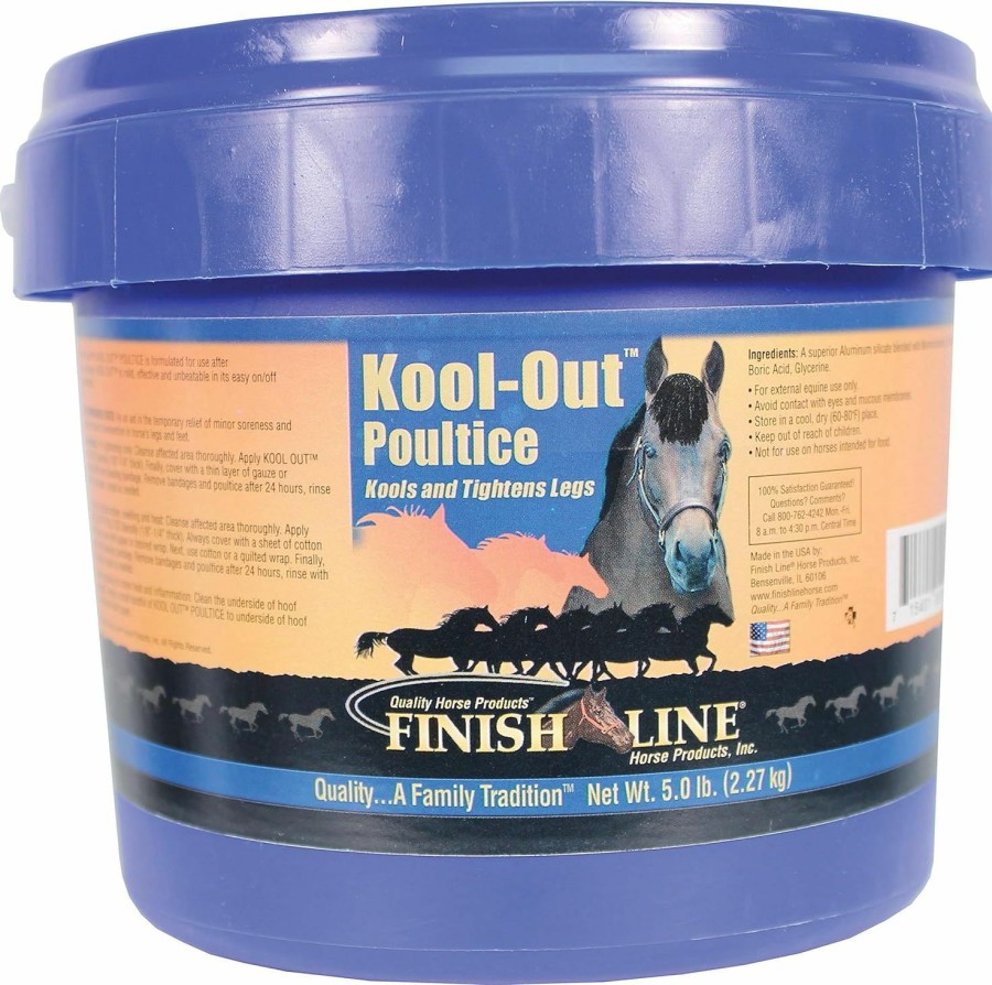 Small Animal Finish Line | Finish Line 129105 Kool-Out Poultice For Equine, 5 Lb Tub