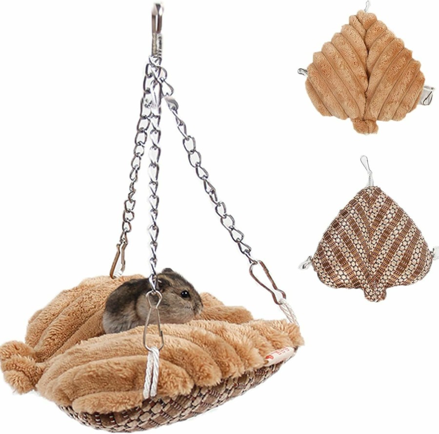 Small Animal Pets on Safari | Pets On Safari Hamster Warm Hammock, Small Animals Hanging Bed Mat Cage Accessories, Double-Sided Sleeping Pat For Hamsters Sugar Gliders Lizards Mice Rats (White)