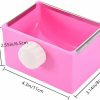 Small Animal Hypeety | Hypeety Hamster Food Bowl Small Pet Feeder Food Water Bowl Fixable Plastic Hamster Food And Water Bowl Dispenser Durable Cage Bowl Feeder For Hamster Guinea Pig Rabbit Small Animals(Blue)