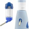 Small Animal CALIDAKA | Calidaka 2 Pcs Hamster Water Bottle Set 80 Ml, 1 Freestabding Waterer And 1Cage Hanging Waterer, No Drip Gerbil Water Feeder, For Hamster Gerbils Mice Degus Hedgehog Small-Sized Pet(Blue)