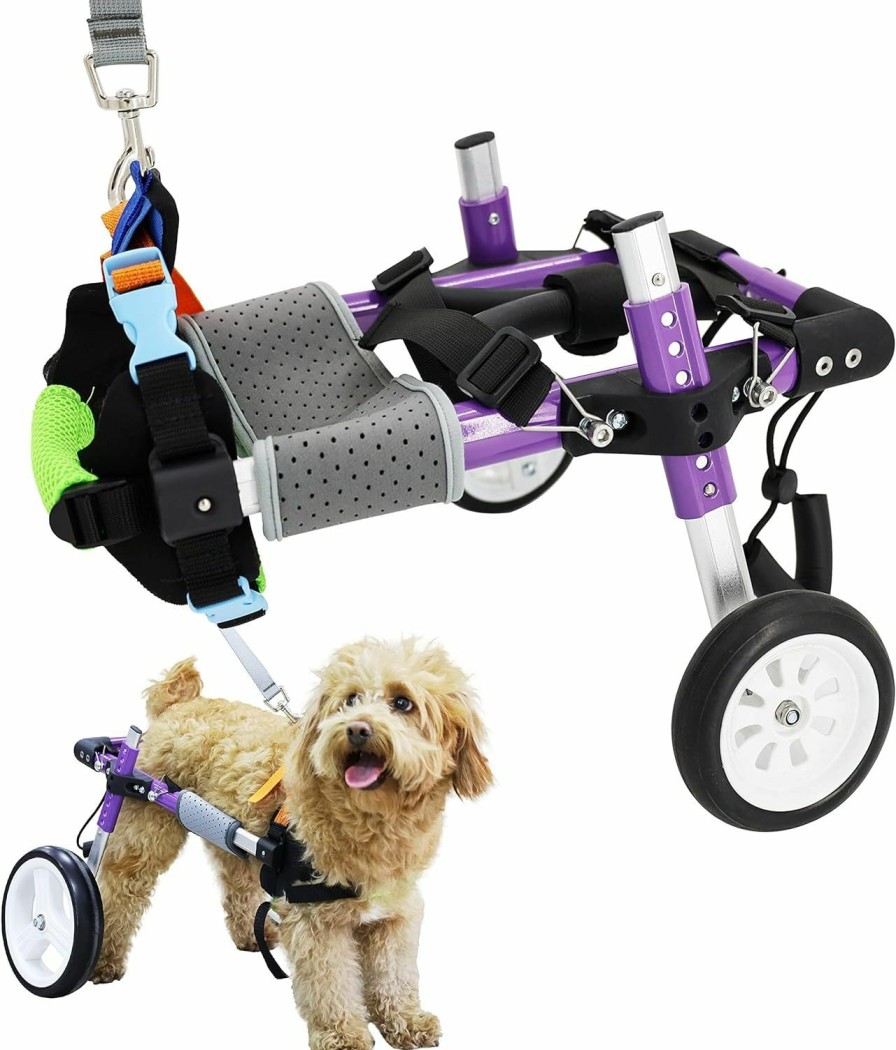 Small Animal HobeyHove | Hobeyhove Adjustable Dog Wheelchair For Back Legs,Pet/Doggie Doggy Wheelchairs With Disabled Hind Legs Walking (S-B)