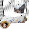 Small Animal LEFTSTARER | Leftstarer Guinea Pig Rat Corner Tunnel & Tubes Collapsible, Dia 3.9In, Fit Hedgehog Piggy Hamster Hide And Shuttle, Corner Hideout