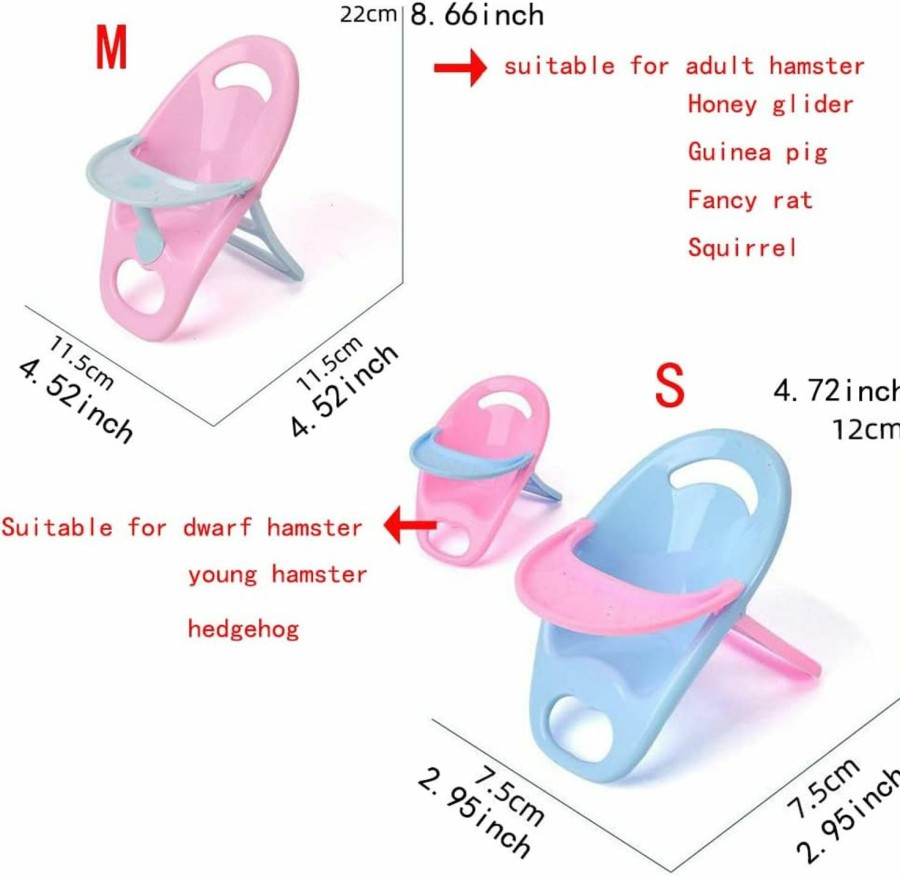 Small Animal Generic | Hamsters Chair Guinea Pig Mini Feeding Chair Small Animal Furniture Hedgehog Supplies Animal Toys Photo Props Chair Pet Chair