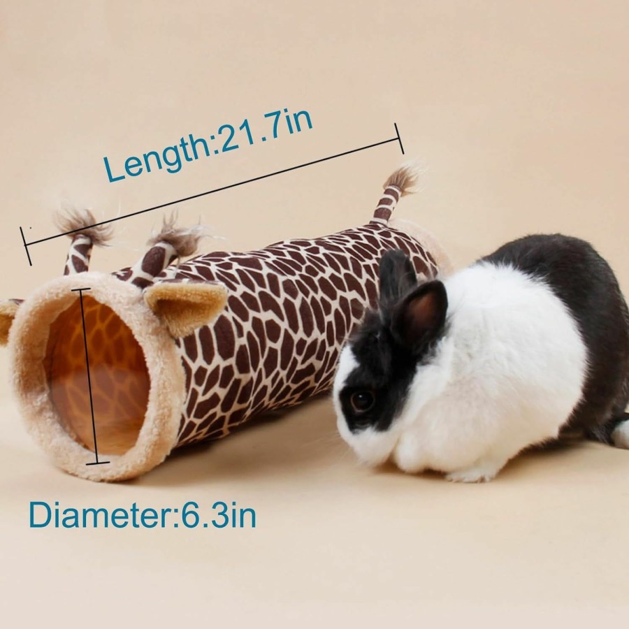 Small Animal Pets on Safari | Pets On Safari Rabbit Tunnel Toy, Guinea Pig Hideout Tube, Bunny Hut Tunnel For Indoor, Small Pet Playing Sleeping Collapsible Toy For Hamster Hedgehog Chinchilla