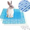 Small Animal Hamiledyi | Hamiledyi Rabbit Feet Pad, Hole Leak Water Design For Plastic Bunny Cage Mat, Foot Resting Pads 3Pcs