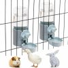 Small Animal kathson | Rabbit Water Bottle 17 Oz Bunny Hanging Water Fountain Automatic Guinea Pig Water Dispenser No Leak Drinking Feeder For Bunny Chinchilla Hamsters Cat Dog Small Animals(Grey)