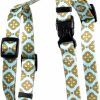 Small Animal Yellow Dog Design | Yellow Dog Design Cleo Blue Roman Style H Dog Harness, Small/Medium