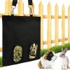 Small Animal KEXWEN | Rabbit Hay Feeder, Rabbit Hay Bag For Rabbit, Guinea Pig Hay Bag Rabbit Feeder Bag, Large Capacity 600D Oxford Cloth Fabric Hanging Hay Feeder Bag For Small Animals (Black)