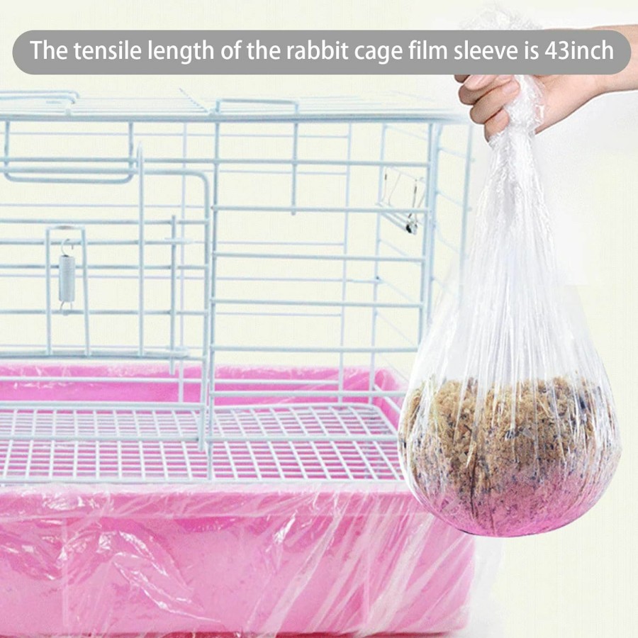 Small Animal Toysructin | Toysructin 20Pcs Disposable Pet Cage Liner, Plastic Cage Liner Bag Clear Animal Toilet Film, Universal Pet Cage Liners Films For Pets Bunny Hamster Hedgehog Birds Chinchilla Parrot Rats Litter Pan