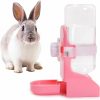 Small Animal LLSPET | Llspet Rabbit Water Bottle Suspension Water Dispenser For Mini Pet Bunny Guinea Pig Chinchilla, 500Ml Automatic Water Bottle By Gravity Flow Supply, Prevent Overflow, Bpa Free (Blue)