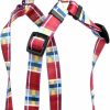 Small Animal Yellow Dog Design | Yellow Dog Design Madras Burgundy Step-In Dog Harness, Large-1\" Wide And Fits Chest Of 25 To 40\"