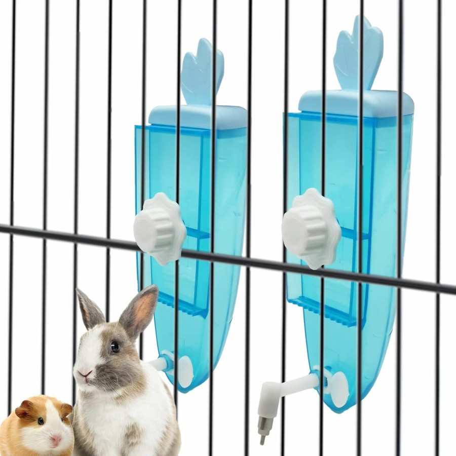 Small Animal kathson | Kathson 2Pcs Rabbit Water Bottle For Cage Hanging Automatic Water Dispenser Top Fill Guinea Pig Water Bottle Leakproof Water Feeder For Bunny Chinchilla Hamster Guinea Pig Hedgehog Ferret