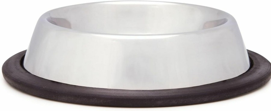 Small Animal Pro Select | Pro Select Stainless Steel X-Super Heavyweight Non-Tip Pet Bowl, 5-1/2-Inch, 1-Pint