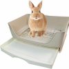 Small Animal kathson | Kathson Large Rabbit Litter Box Trainer, Potty Corner Toilet With Drawer Bigger Pet Pan For Adult Hamster, Guinea Pig, Ferret, Galesaur, Bunny And Other Animals (Brown)