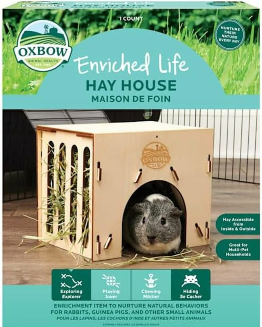 Small Animal Oxbow | Oxbow Enriched Life Hay House For Guinea Pig, Medium