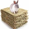 Small Animal Yesland | Yesland 12 Pack Woven Bed Mat For Rabbits - Grass Mat & Bunny Bedding Nest - Rabbit Bed And Natural Chew Toy Bed For Guinea Pig Chinchilla Squirrel Hamster Cat Dog And Small Animal