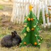 Small Animal Verla | Guinea Pigs Accessories For Christmas, Mini Tree Foraging Puzzle Toy Treat Feeder Wooden Enrichment Vegetable Rack Mental Stimulation Interactive Toy Xmas Gift Habitat Decor For Bunny Hamster Rabbits