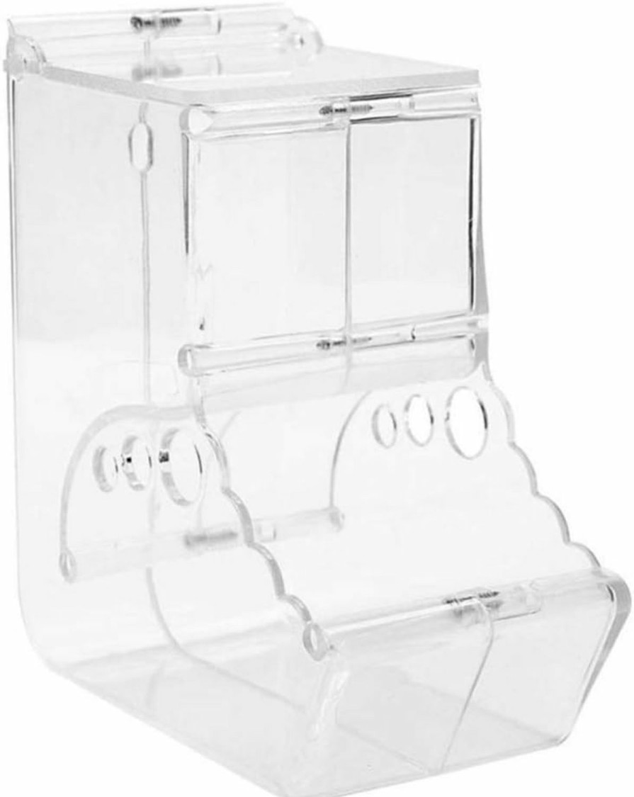 Small Animal POPETPOP | Popetpop Hamster Feeder - Automatic Rabbit Feeder Transparent Bunny Food Dispenser Rabbit Hay Feeder Guinea Pig Food Dispenser Small Animals Food Dispenser For Hamster Chinchilla