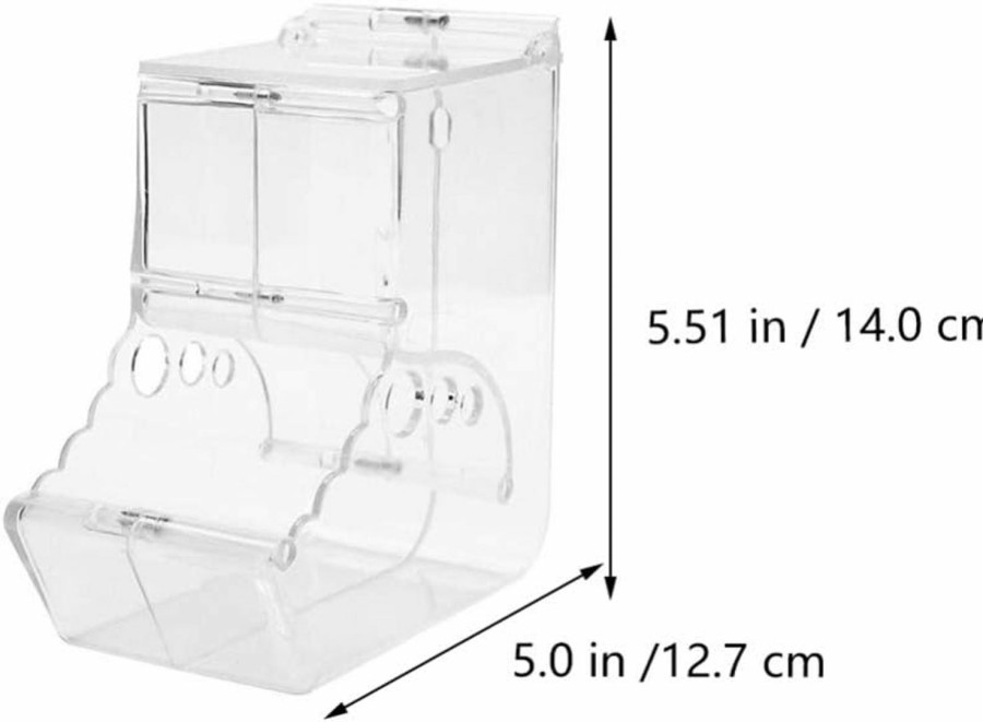 Small Animal POPETPOP | Popetpop Hamster Feeder - Automatic Rabbit Feeder Transparent Bunny Food Dispenser Rabbit Hay Feeder Guinea Pig Food Dispenser Small Animals Food Dispenser For Hamster Chinchilla