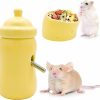 Small Animal LYML.E1 | Lyml.E1 Hamster Hideout,Ceramics Hamster Cheese Shape Bed,Small Animal Houses & Habitats Cute,Suitable For All Seasons, Suitable For Dwarf Hamsters,Mice,And Other Small Animals. (Cheese)