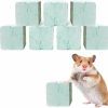 Small Animal Hamiledyi | Hamiledyi Rat Lava Block Chew Toy,Chinchilla Bites Calcium Cubes Stone For Grinding Teeth,Hamsters Supplies,Mineral Pumice Chewing Toys For Small Animal Gerbil Guinea Pig Mice Mouse 8Pcs Blue